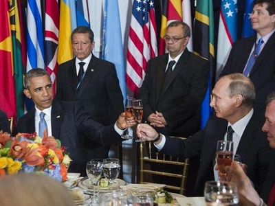 Путин, Обама, тост. Публикуется в igoryakovenko.blogspot.ru